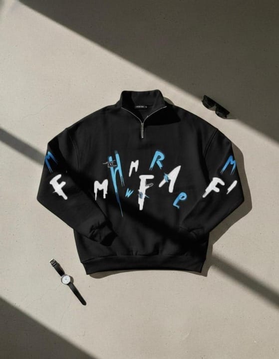 Letter printed Mockneck